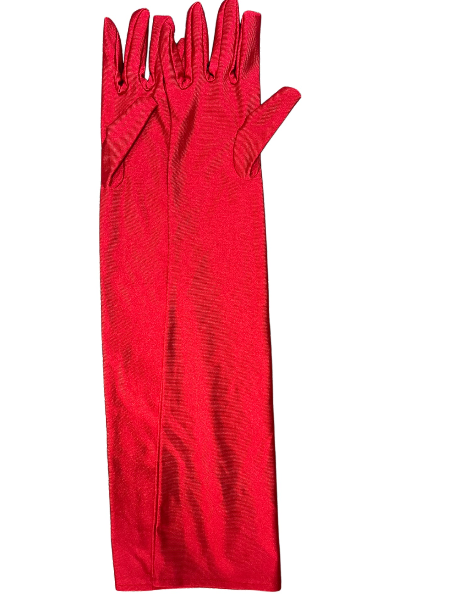 Red Long Gloves - Rent Only