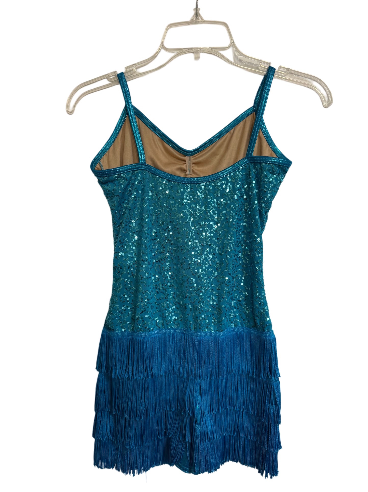 Blue Fringe Dress - AS - Rent Only