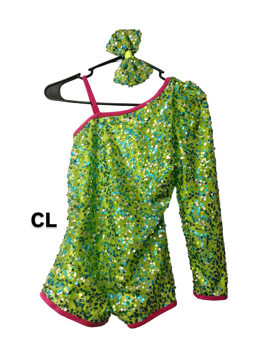 Green Dance Outfit - CL - RENT Only