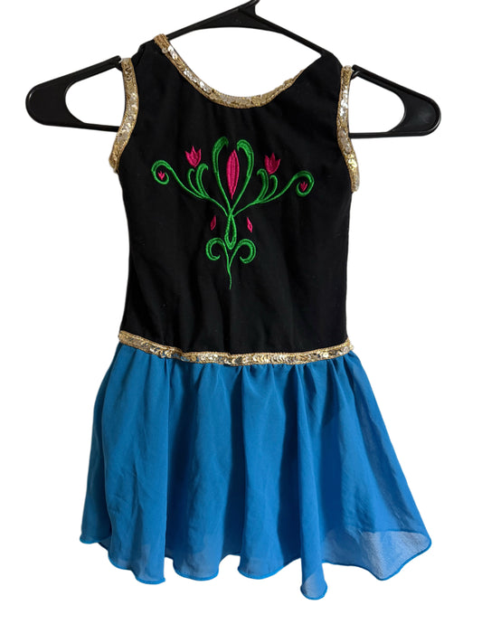 “Ana Frozen” themed dress Child’s 6/7 - Rent Only