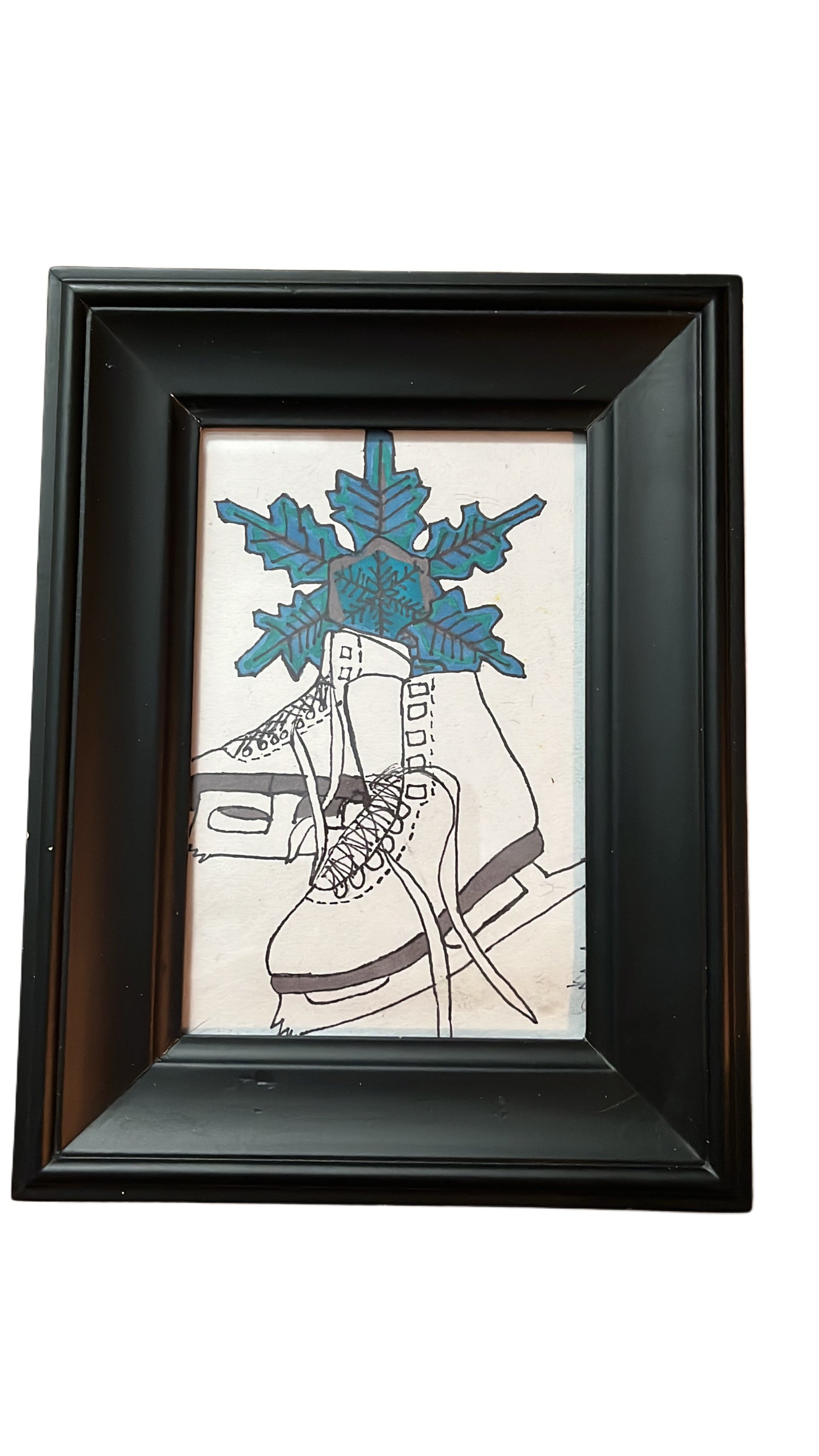Framed Skate Drawing