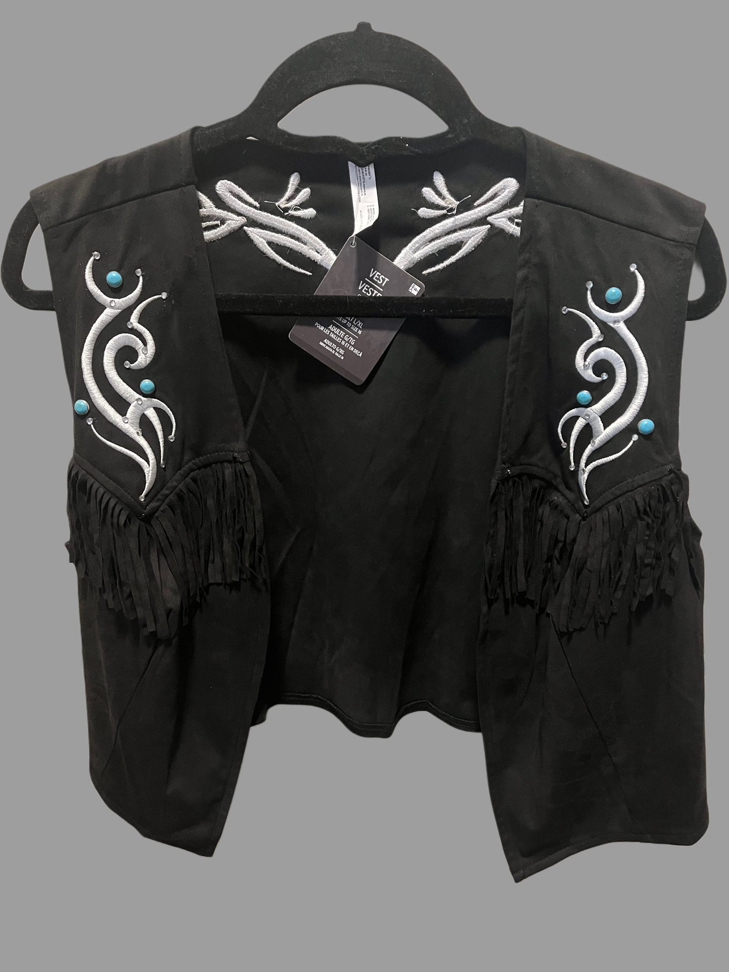Western Vest Rhinestoned Adult L/XL *RENT*