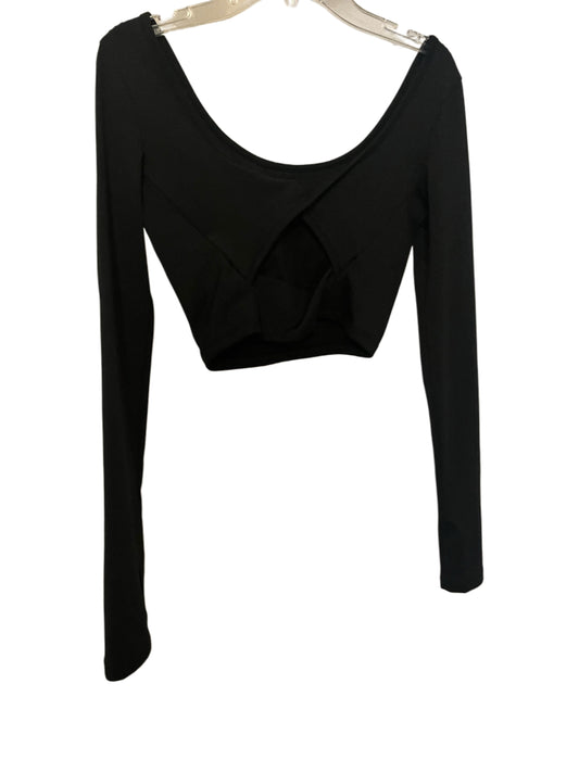 Black LongSleeve Crop Top