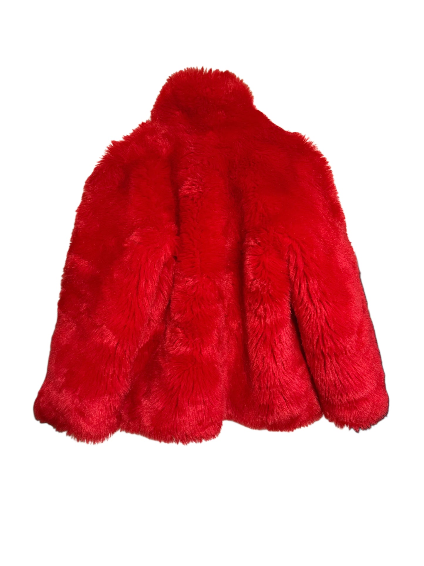 Oversized Red Fuzzy Jacket AS/M - RENT ONLY